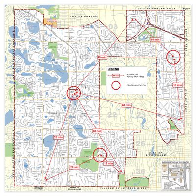 Map of Drop Box Locations