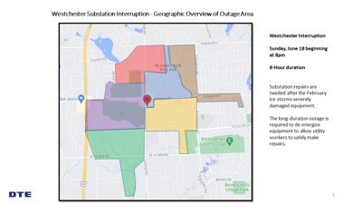 DTE Extended Planned Power Outage on Sunday, June 18th, 2023