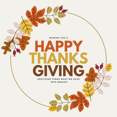 Township Offices Closed for Thanksgiving 2023