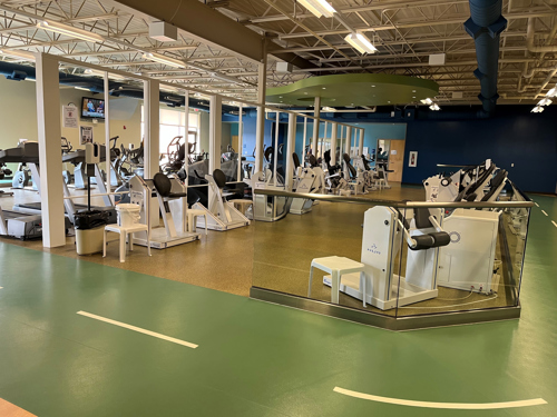 Fitness room and track